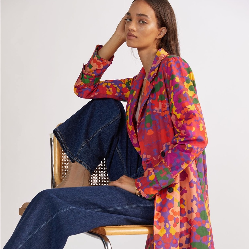 Anthropologie Abstract Duster Jacket ♥️ size L ♥️ NWT 🥂 SOLD OUT!!!